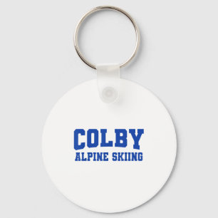 Colby college alpine skiing apparel sports fan key ring
