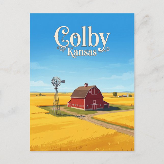 Colby Kansas Postcard (Front)