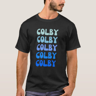 Colby Retro Name Stack Design T-Shirt