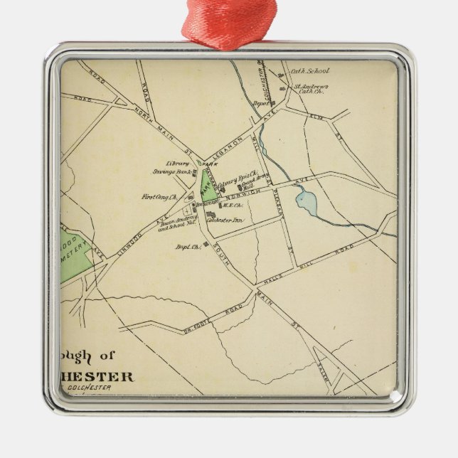 Colchester, Baltic Metal Tree Decoration (Front)