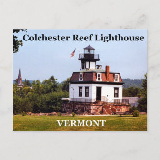 Colchester Reef Lighthouse, Vermont Postcard