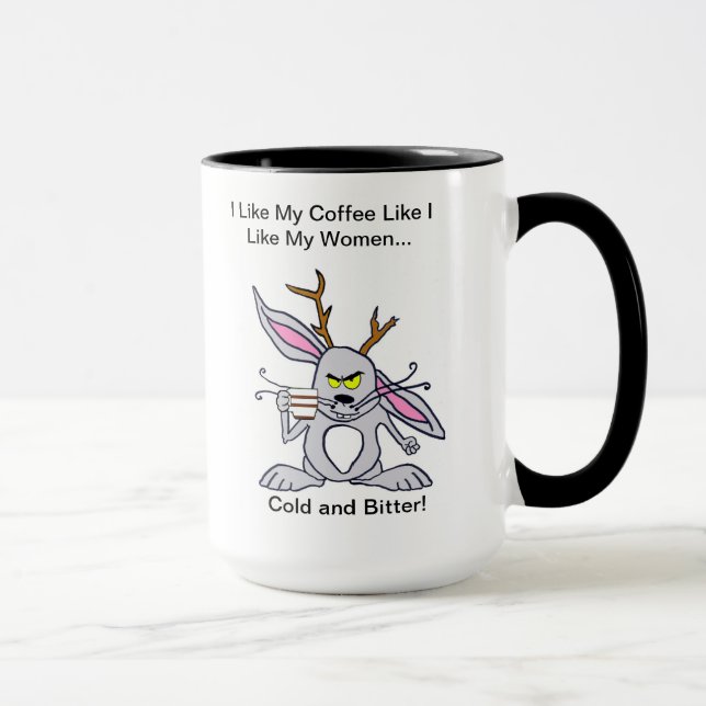 Cold and Bitter Jackalope Mug (Right)
