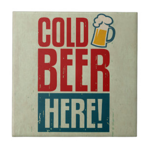 Cold Beer Ceramic Tile