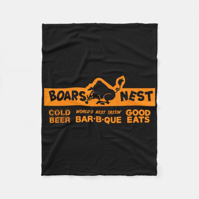 Cold Beer Good Eats Bbq  Fleece Blanket (Front)