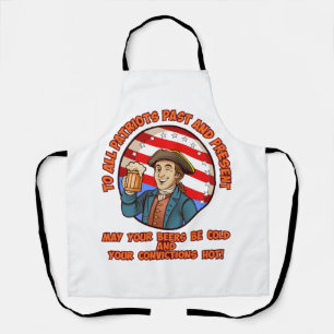 Cold beer on July 4th Apron