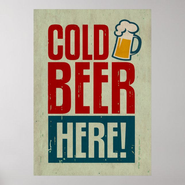 Cold Beer Poster (Front)