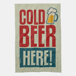 Cold Beer Tea Towel