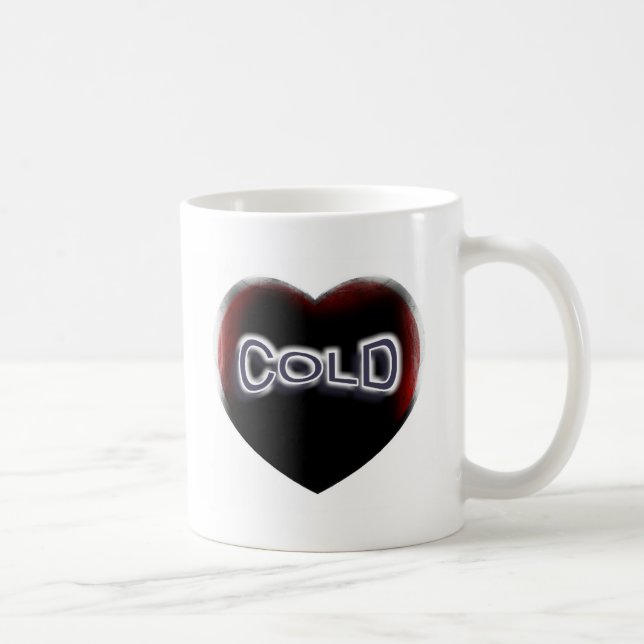 Cold Black Heart Coffee Mug (Right)