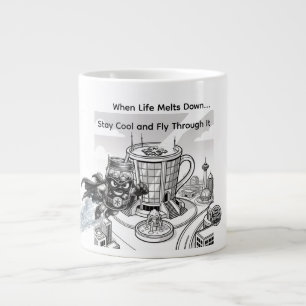 Cold Brew Cruiser – When Life Melts Down Stay Cool Large Coffee Mug