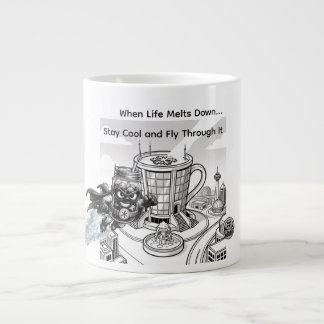 Cold Brew Cruiser – When Life Melts Down Stay Cool Large Coffee Mug