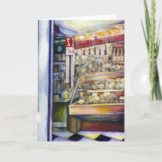 Cold Brew in a Hot Deli Holiday Card