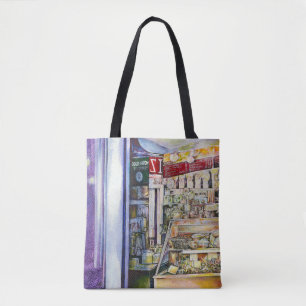 Cold Brew in a Hot Deli Tote Bag