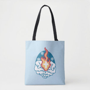 Cold Change, Faith's Fire - Motivational Christian Tote Bag