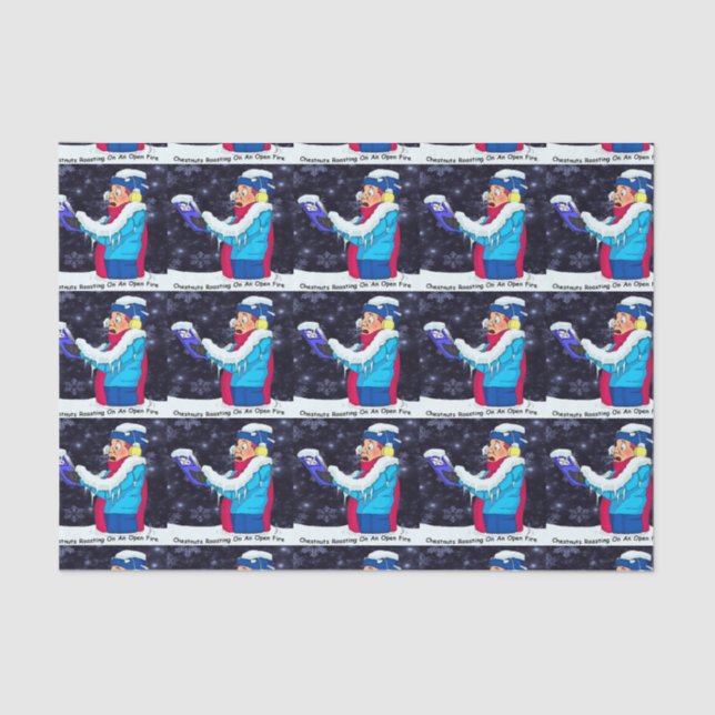 Cold Christmas Caroler 10lb Tissue Paper (Front)