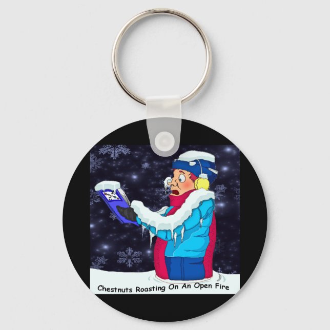 Cold Christmas Caroler Key Ring (Front)
