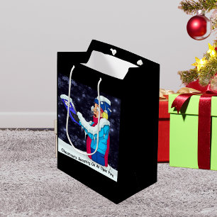 Cold Christmas Caroler Medium Gift Bag