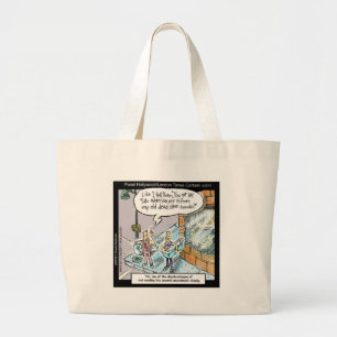 Cold Clean Hands W/Guns Funny Gifts & Tees Large Tote Bag