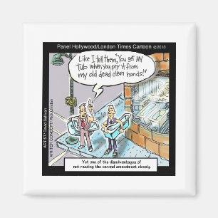 Cold Clean Hands W/Guns Funny Gifts & Tees Magnet