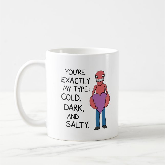 Cold, Dark, & Salty Mug (Left)