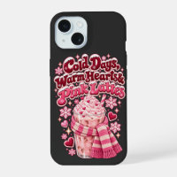 Cold Days Warm Hearts Pink Lattes Christmas