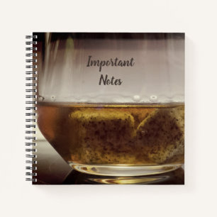 Cold Glass of Whiskey Notebook