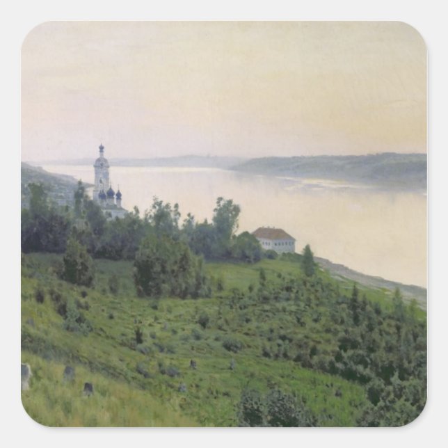 Cold Landscape, 1889 Square Sticker (Front)