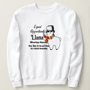 Cold Llama Sweatshirt - Funny Women's Hoodie