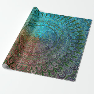 Cold Metal Flower Mandala Wrapping Paper