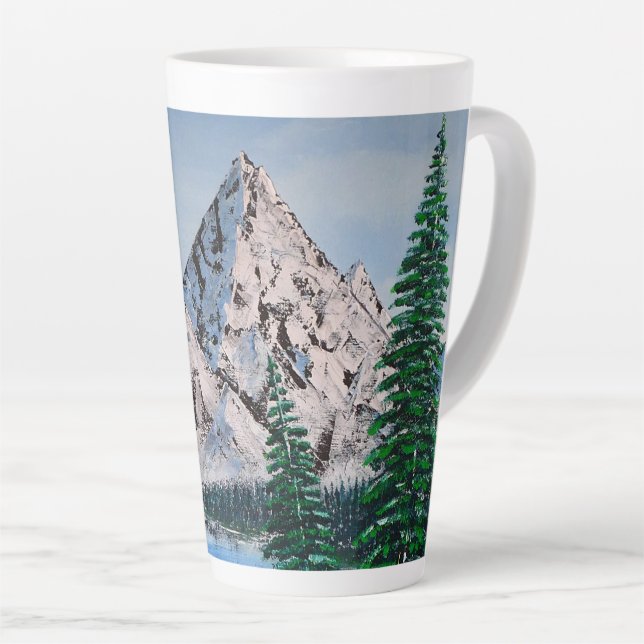 Cold Mountain  Latte Mug (Right Angle)