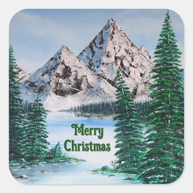 Cold Mountain Square Sticker (Front)