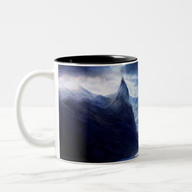 Cold Mountains Two-Tone Coffee Mug (Left)