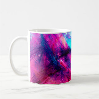 Cold multicolor beautiful futuristic pattern. Abst Coffee Mug