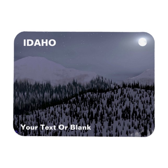 Cold Night In Idaho Magnet (Horizontal)
