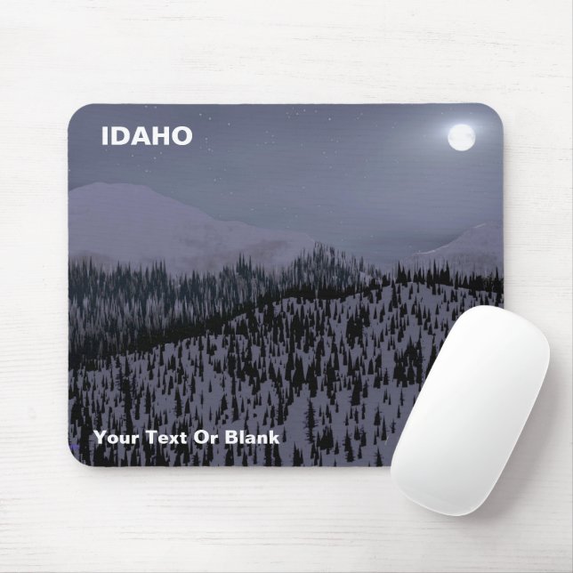 Cold Night In Idaho Mouse Pad (With Mouse)