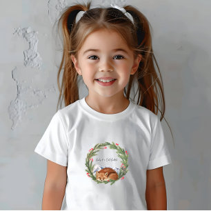 Cold Outside Woodland Fox Winter Baby Shower T-Shirt