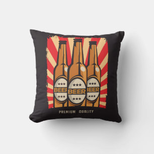 Cold Premium Bottle Beer Cushion