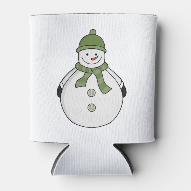 Cold snowman can cooler (Front)