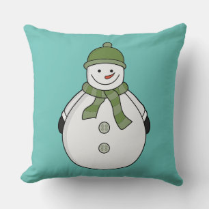 Cold snowman cushion