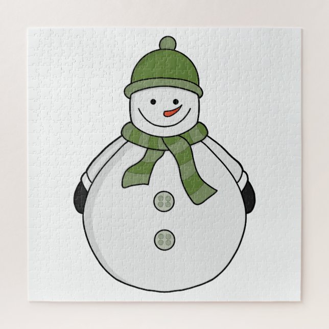 Cold snowman jigsaw puzzle (Vertical)