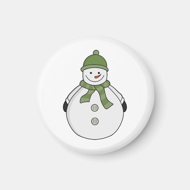 Cold snowman magnet (Front)