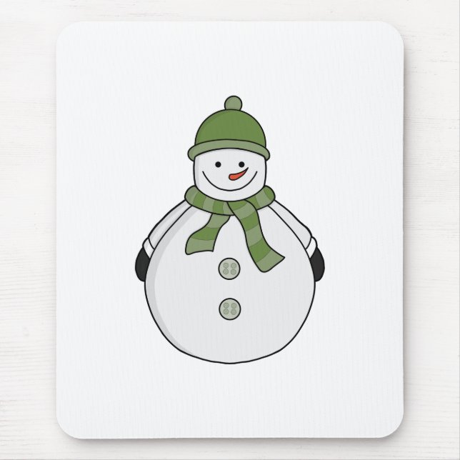 Cold snowman mouse pad (Front)