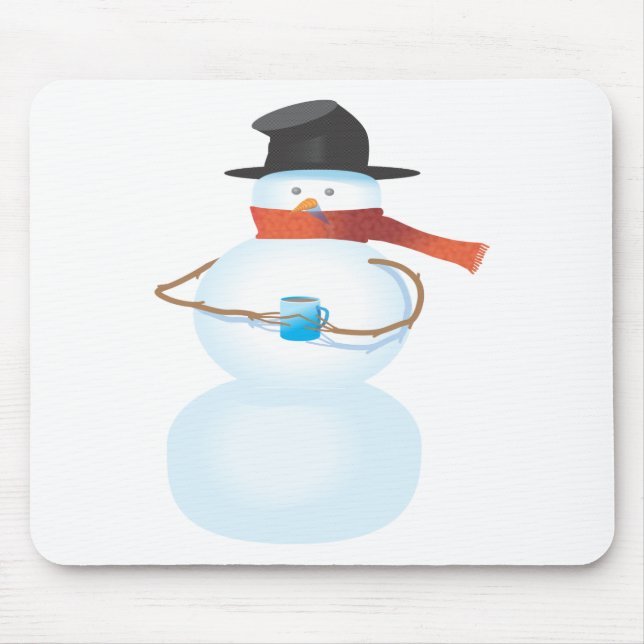Cold Snowman Mouse Pad (Front)