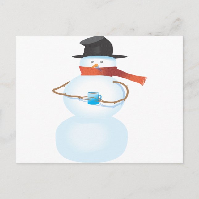 Cold Snowman Postcard (Front)