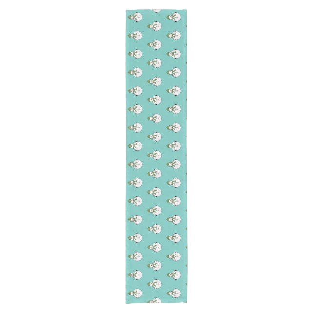 Cold snowman short table runner (Front)