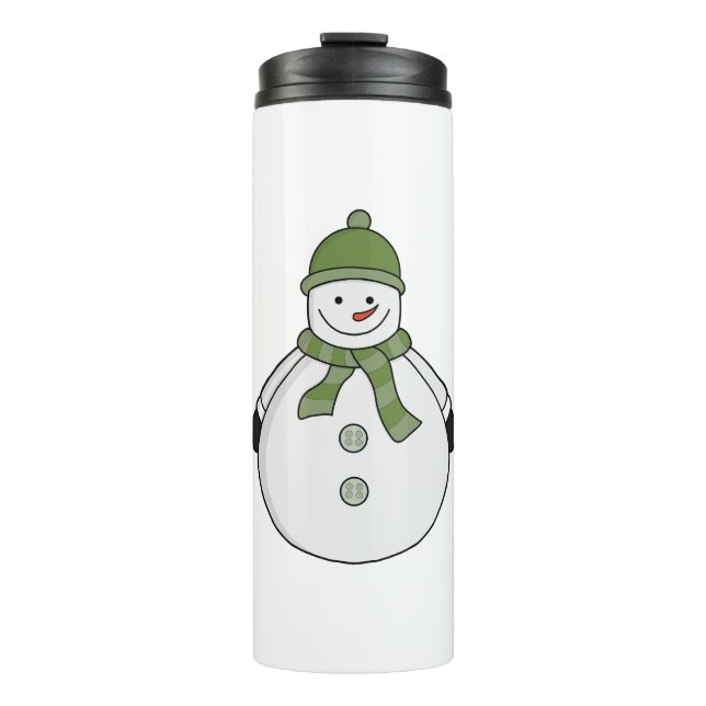 Cold snowman thermal tumbler (Front)