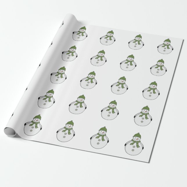 Cold snowman wrapping paper (Unrolled)
