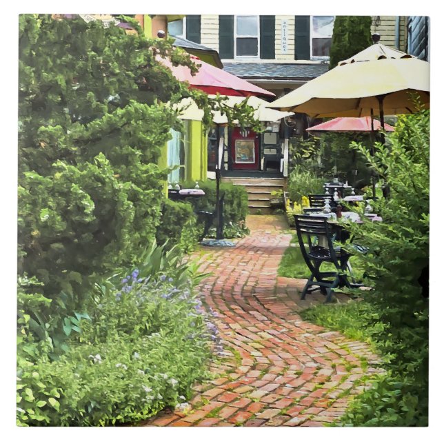 Cold Spring NY - Outdoor Dining on the Patio Ceramic Tile (Front)