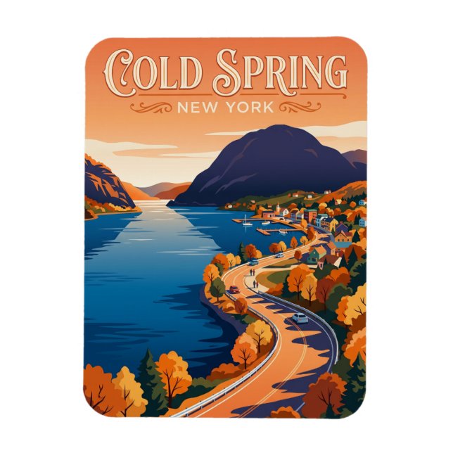 Cold Spring USA Magnet (Vertical)