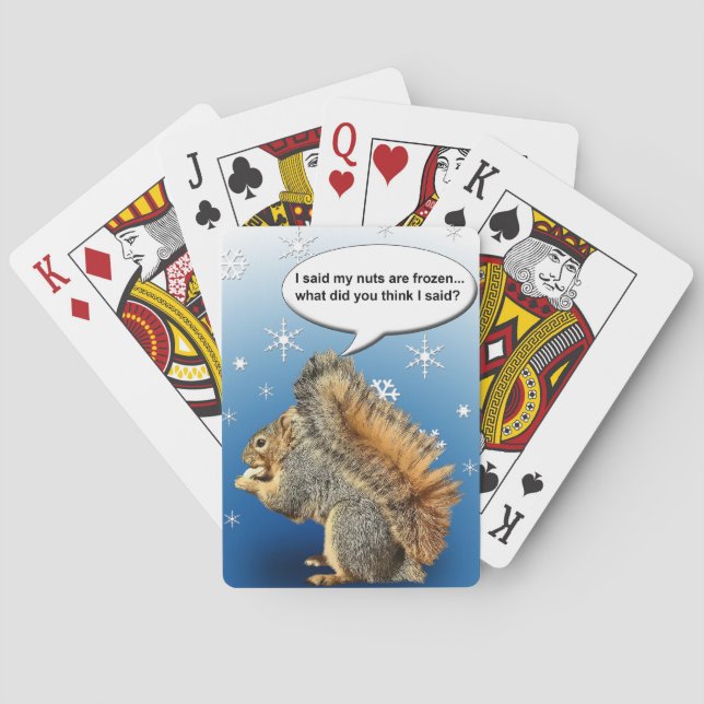 COLD SQUIRREL PLAYING CARDS (Back)