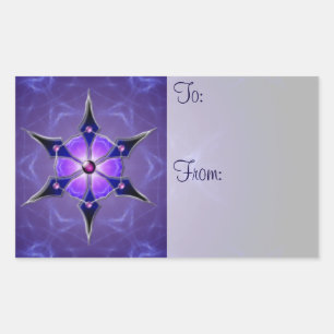 Cold Starlight Gift Tag Stickers
